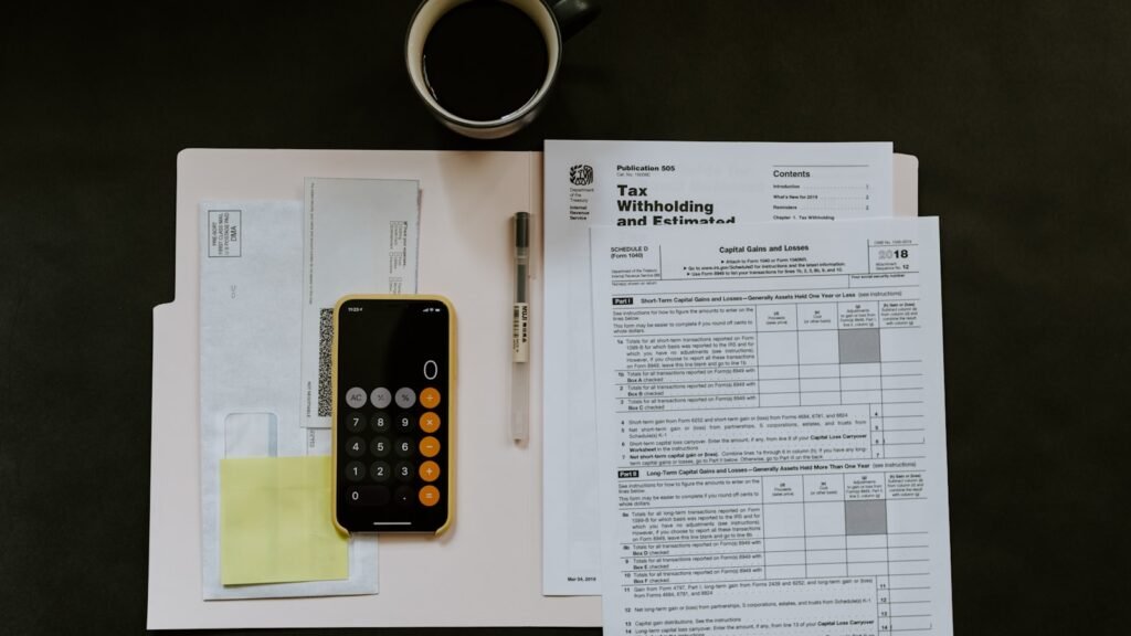 Paperwork and calculator for debt consolidation planning