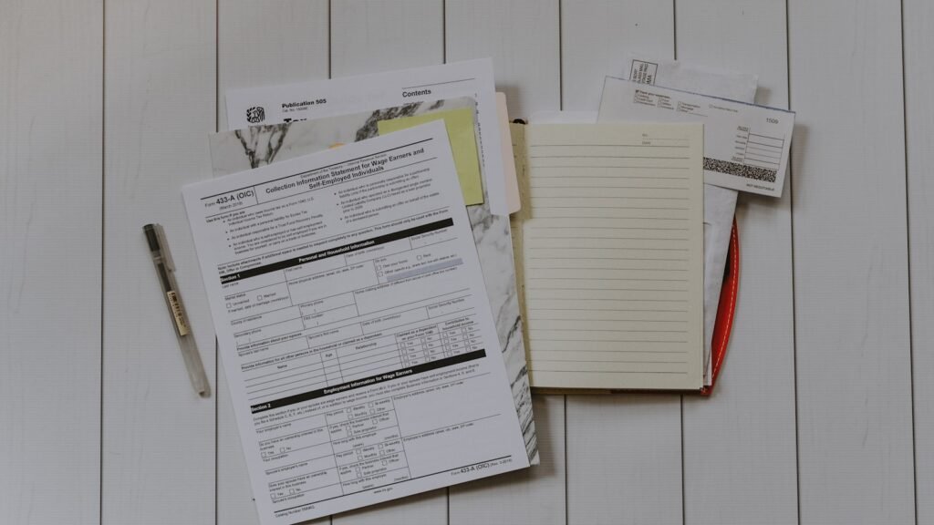 Personal loan paperwork and pen for bad credit borrower